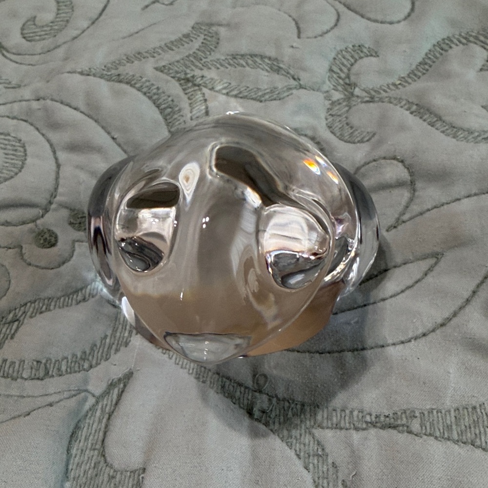 Vintage Clear Crystal Frog Figurine from Orrefors Sweden - Picture 6 of 7